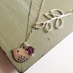 Little Birdy- Silver Plated Bird Necklace
